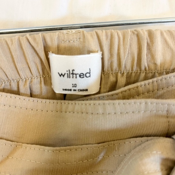 WILFRED, Aritzia Linen Pleated Cargo Pants, Cropped w/ Tie Belt - size 10 - Picture 7 of 8